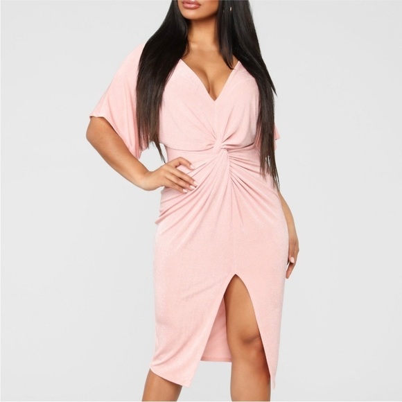 NWT Fashion Nova Full Grown Knot Dress - Sz Small EA096 - Picture 3 of 10